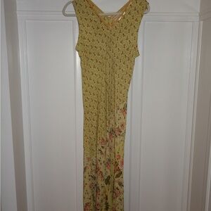 April Cornell Vintage Dress Yellow Floral